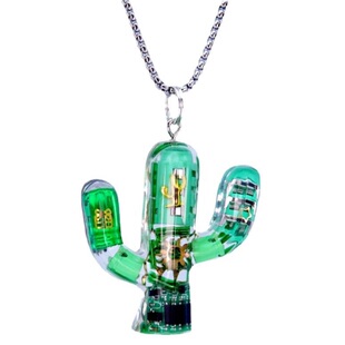 MOCHI原创潮牌仙人掌项链爆款高级春节礼物钥匙扣赛博朋克锁骨链