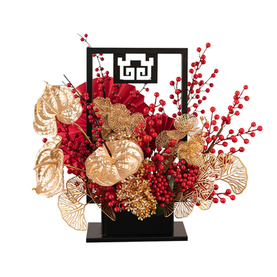 2026新年发财果仿真花餐桌花摆件