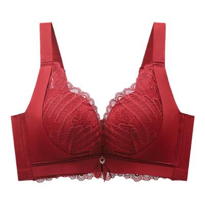 性感无钢托聚拢文胸罩大码