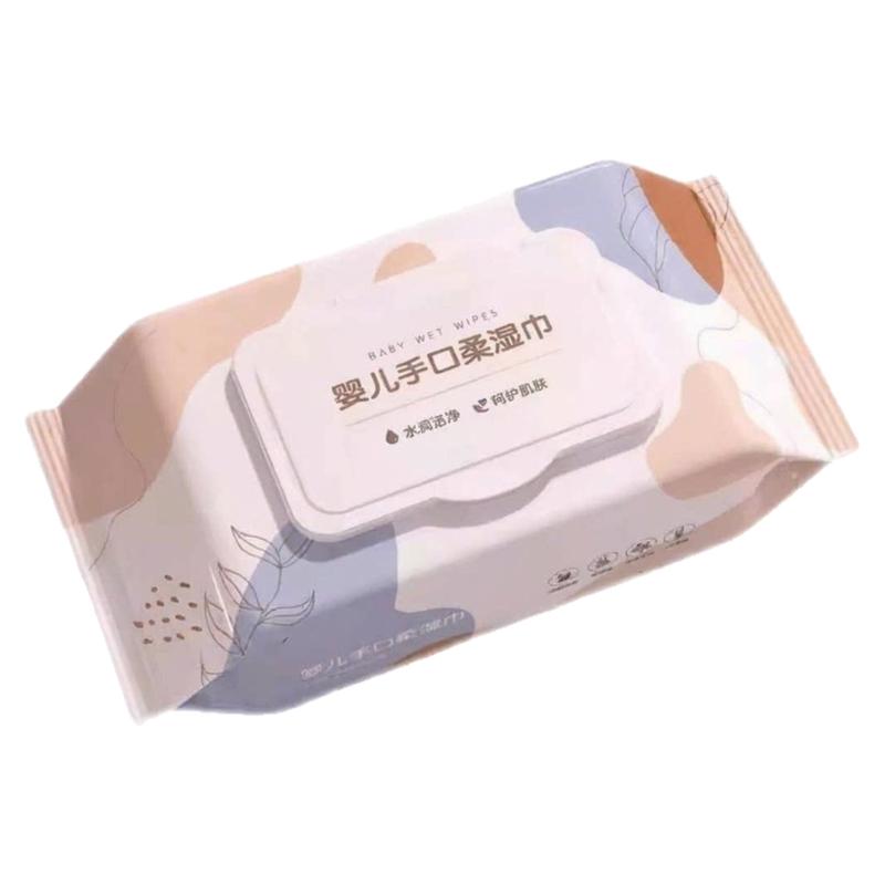 婴儿手口湿巾加厚无酒精保湿