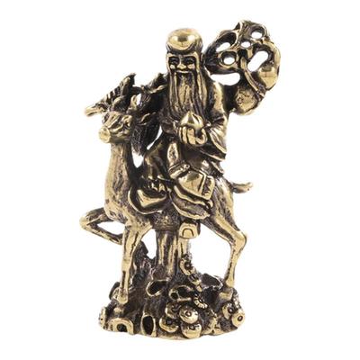 黄铜纯铜桌面铜像摆件