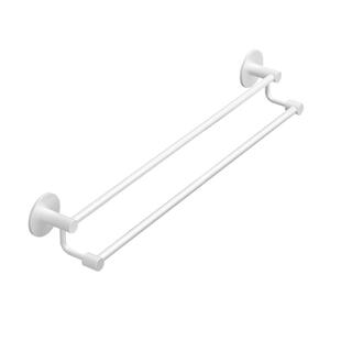 毛巾架单杆双杆加长免打孔太空铝浴巾架挂杆浴室卫生间置物架壁挂