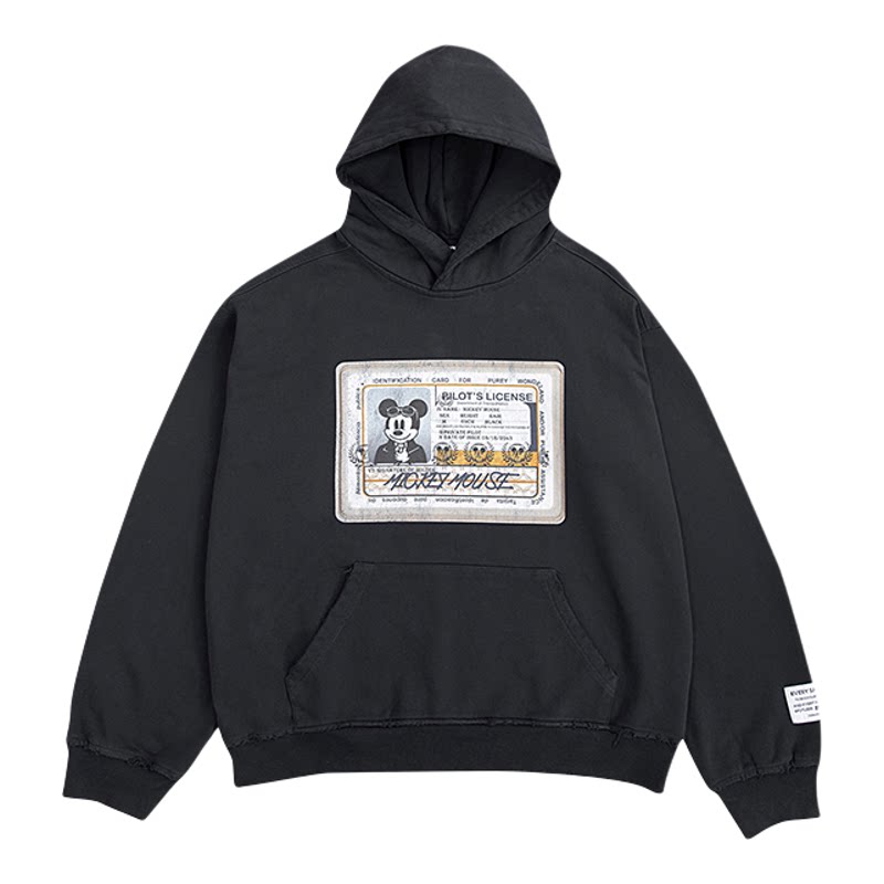 【Purey · WR】Mickey'sPilot'sLicense Hoodie米奇飞行执照卫衣