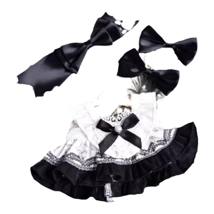 棉花娃娃衣服娃衣20cm玩偶公仔的服装小配件女娃裙子女仆装洛丽塔