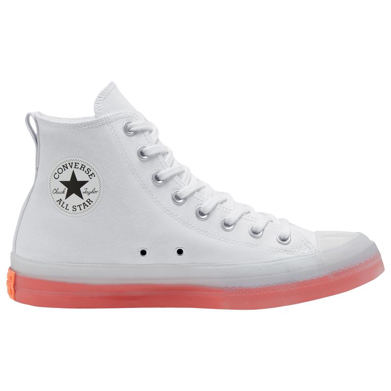 Converse匡威allstar CX白橙透明水晶底高帮帆布鞋167807C 167809