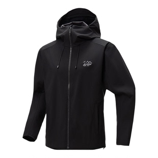 Ozark奥索卡宽松新品软壳衣户外舒适透气连帽保暖软壳外套男款