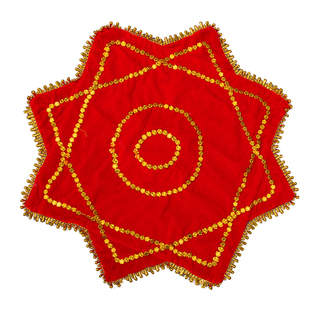 手绢花舞蹈东北二人转八角巾一对考级用儿童扭秧歌舞广场舞红手帕