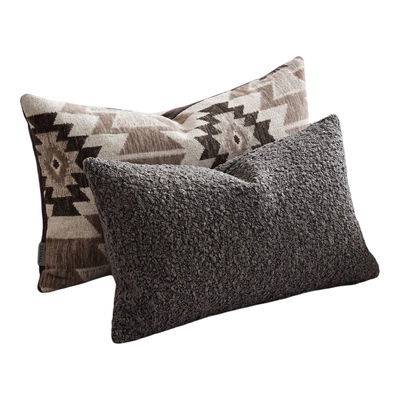 KANNAL自然风几何提花沙发腰枕