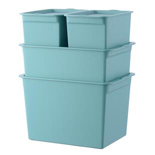 桌面收纳盒带盖塑料储物篮子零食家用内衣化妆品整理箱杂物收纳筐