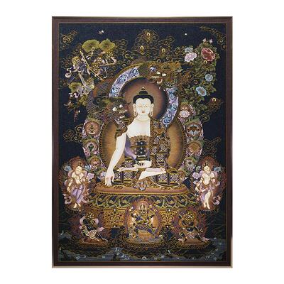 珐琅彩掐丝手工西藏客厅装饰画