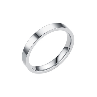 小众设计简约钛钢不褪色情侣戒指