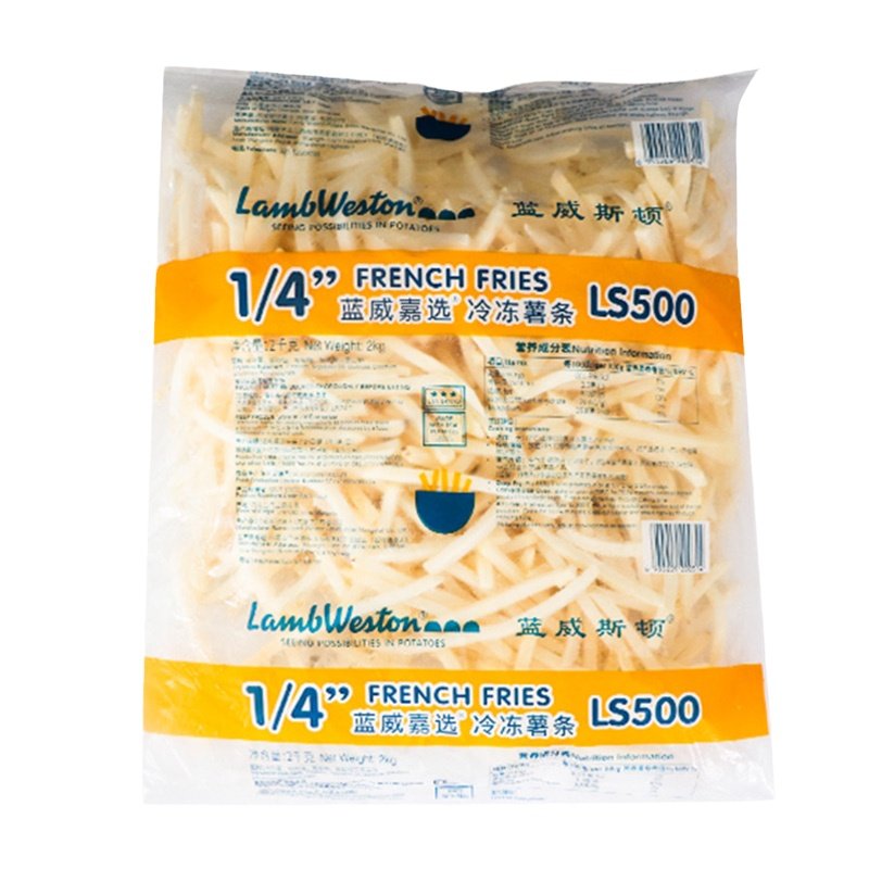 蓝威斯顿薯条冷冻半成品美式细薯粗薯空气炸锅专用食材商用4斤装