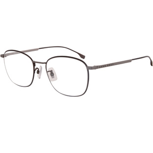 HUGO BOSS眼镜框架男女圆脸钛材时尚潮细框全框轻盈近视眼镜1067F