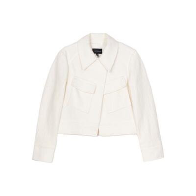 CLUB MONACO女装羊毛混纺设计感口袋美式摩登夹克短外套