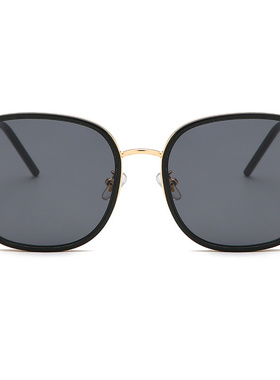 女士韩版黑色复古风方形太阳镜