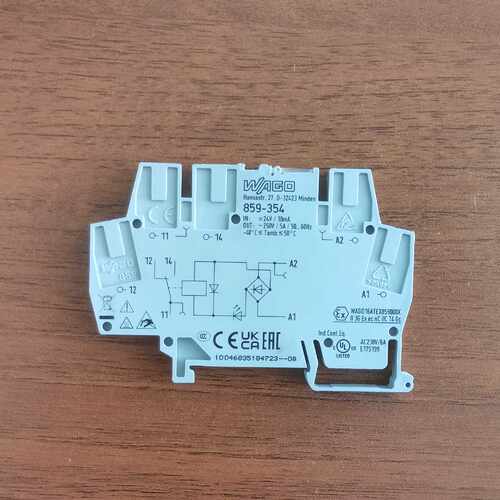议价德国万可WAGO继电器模块859-354 输入电压24V 1个转换接触点