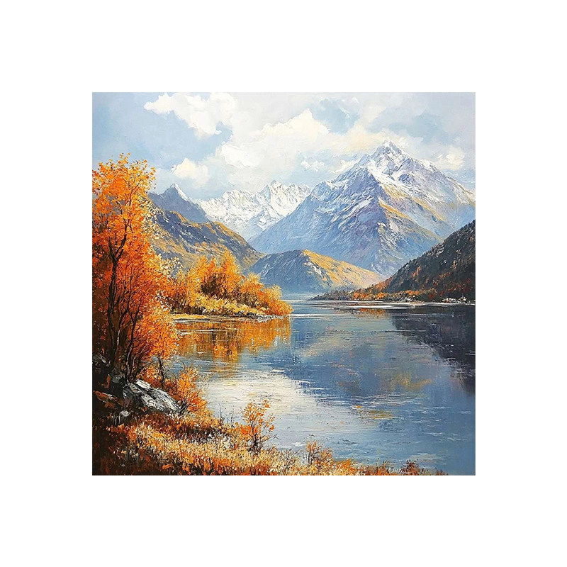 白鹿艺术手绘油画大芬村印象画