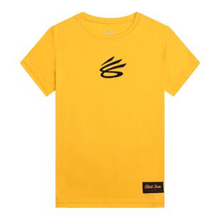 库里纯色短袖运动T恤速干排汗训练服热身篮球服出场服 跑步健身服