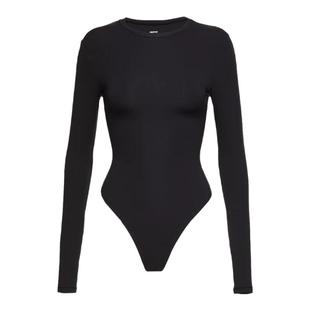 IAMUBABA秋冬现货skims连体衣长袖t恤女打底衫内搭显瘦上衣紧身