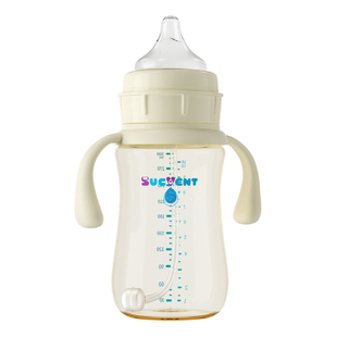 舒婴防胀气重力球吸管防呛奶瓶婴儿6个月以上ppsu恒压防喷学饮杯