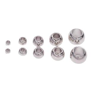 DIY饰品 厂家直销 手工串珠配件 CCB电镀大孔珠子 散珠圆珠塑料珠