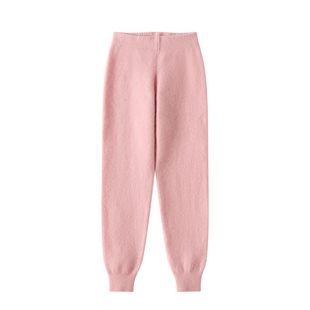 儿童100纯山羊绒裤子男童女童保暖裤针织打底裤大童毛裤加厚靴裤