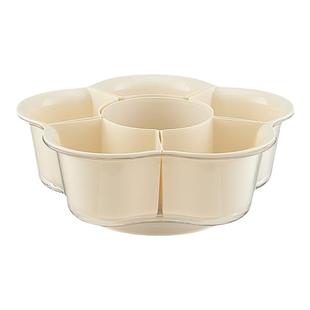 可旋转火锅配菜盘分格收纳蔬菜拼盘多功能沥水菜盘子厨房备菜神器