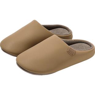 dmpd日式静音拖鞋女秋冬2025新款室内家居软底待客办公地板棉鞋男