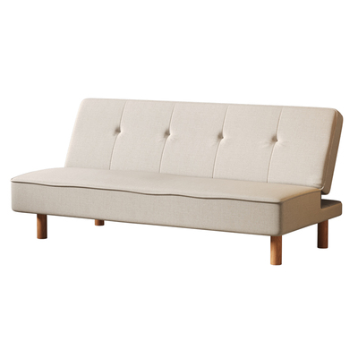 棉麻布艺沙发床两用客厅卧室