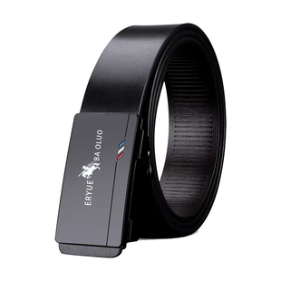 保罗正品皮带男款真皮无牙自动扣青年腰带男牛皮中年男士商务裤带