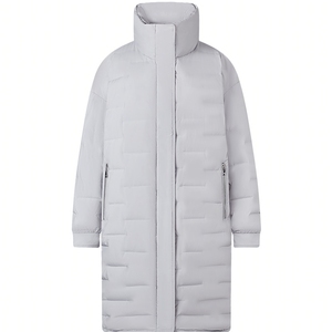 鹅绒波司登24秋款女经典优雅商务通勤中长款立领轻薄羽绒服