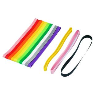 20CM硅胶橡皮筋简约A4/5书本收纳硅胶绑带弹力环形强拉力捆绑