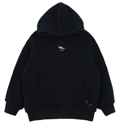 oddtails男童加绒加厚卫衣秋冬装儿童连帽衫2025新款男孩保暖上衣