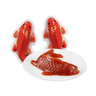 简装锦鲤山楂鱼年夜饭摆盘山楂糕休闲零食锦鲤鱼年年有鱼