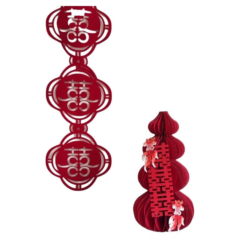 结婚立体喜字创意摆件囍字装饰