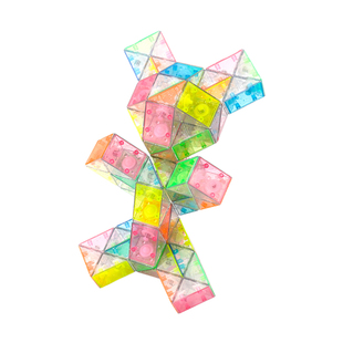 百变魔尺36段24段48段60段72段水晶幼儿园魔方玩具磨年货节琉璃