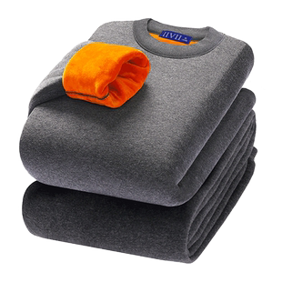 超厚男士保暖内衣男加厚加绒中老年人高领防寒秋衣秋裤套装冬季女