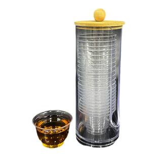 定制LOGO一次性杯子食品级PS航空功夫小茶杯加厚防烫户外办公茶具