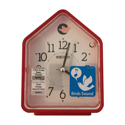 日本SEIKO精工闹钟静音可爱儿童