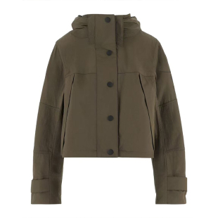 Burberry博柏利 26春夏军绿色连帽女士风衣外套代购81161001#
