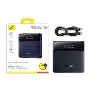 倍思100w充电宝20000毫安大容量3C认证超薄充笔记本电脑PowerBank