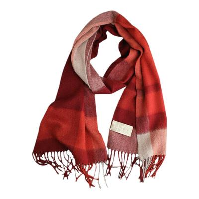 cashmere纯山羊绒红色冬季双面