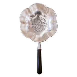 纯银时代 花骨朵茶滤茶漏足银纯手工茶叶滤网器家用可爱赠12件套