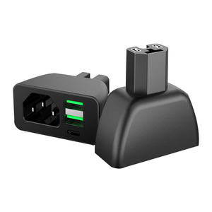 新款新国标电动车手机充电器2USB超级快充外卖电瓶车12V72V转换头