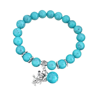 复古云南民族风蓝松石手链波西米亚旅游装饰品古典十二生肖手串女