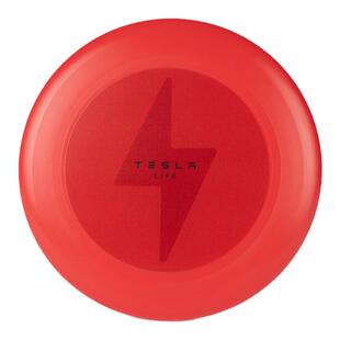 Tesla/特斯拉官方闪电飞盘环保pe材质兼顾耐久性柔韧性闪电图案