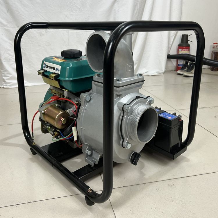 批发6寸柴油机电启动灌溉泵 192城市排涝工程排水机 农业浇地水泵