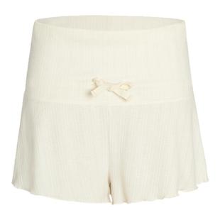 芭蕾舞短裤高腰翻边系带舞蹈裤女成人运动三分练功裤黑色打底裤子