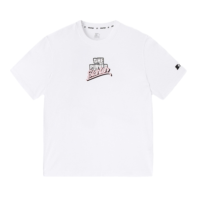 STARTER|T恤美式复古纯棉白色图案印花圆领百搭男女同款短袖上衣