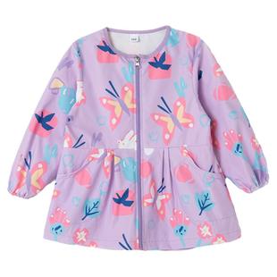 女童防水罩衣洋气外穿女孩羽绒服罩衫宝宝吃饭小孩美术画画围衣裙